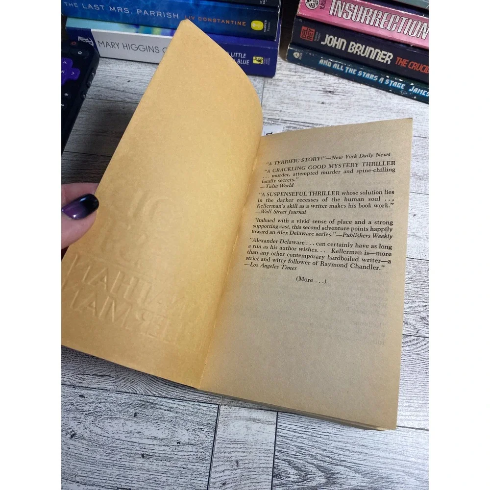 Blood Test Jonathan‎ Kellerman Paperback psychological Thriller Novel 1987
